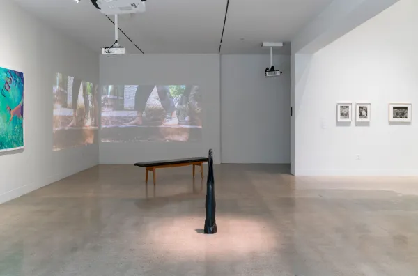 installation view of Retracing the Rubicon