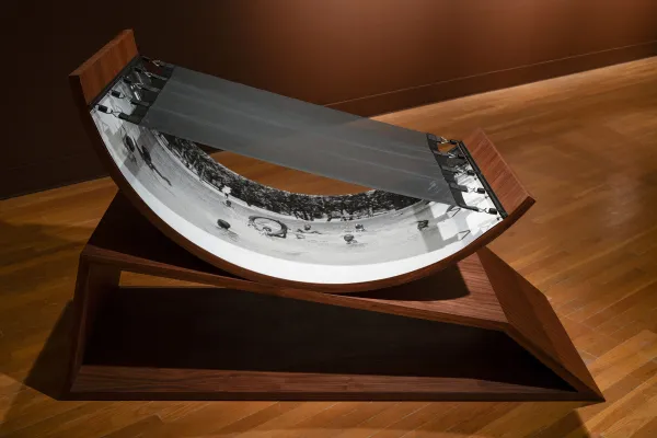 installation view of Zalika Azim: Blood Memories (or a going to ground)