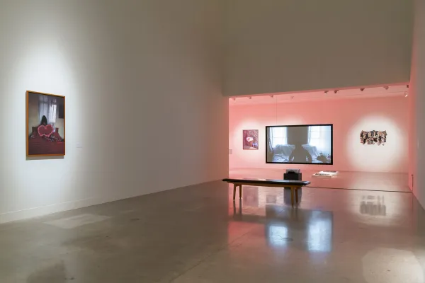 installation view of Love in Excess