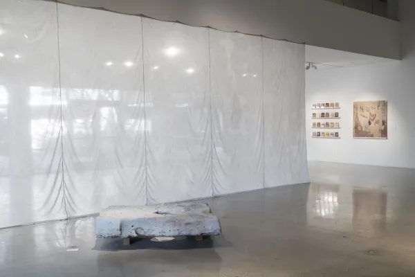 installation view of Abby Flanagan: To Move Through Stone
