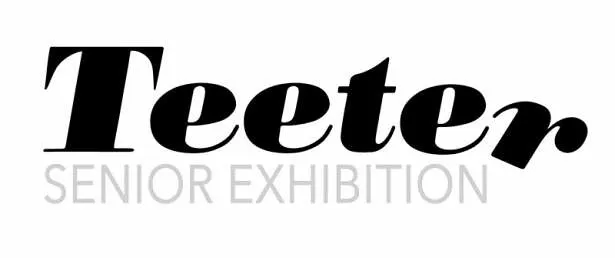 graphic for senior art exhibition, Visual Arts Center, UT Austin