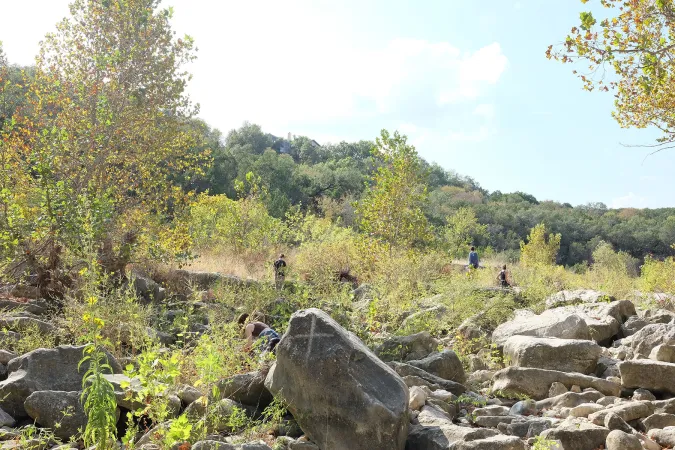 people in landscape at Barton Creek Greenbelt