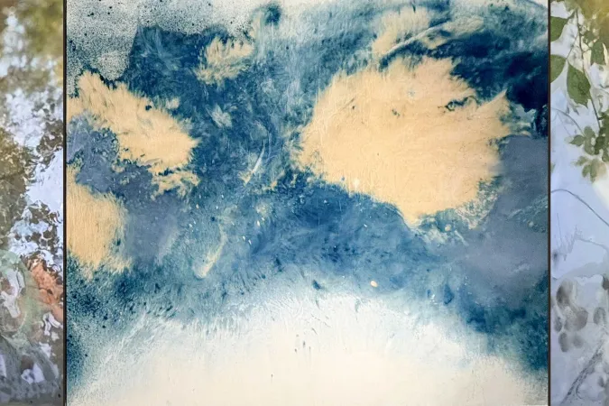 detail of painting by Heather Bird Harris