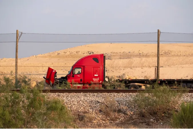 Jason Reed and Barry Stone, "Red Truck" from "Boom and Dust," 2025.