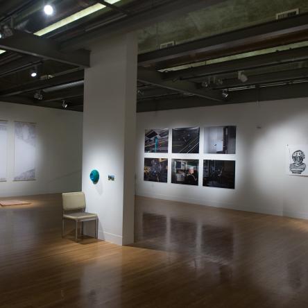 installation view of 'Room before' exhibition, Visual Arts Center, UT Austin