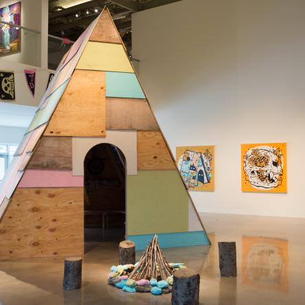 installation by Michael Sieben at Visual Arts Center, UT Austin
