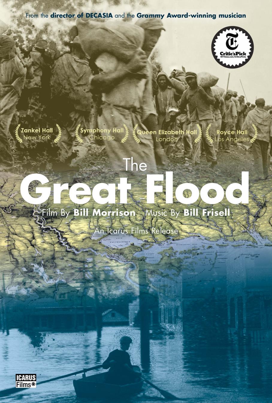 film poster for Bill Morrison's 'The Great Flood'