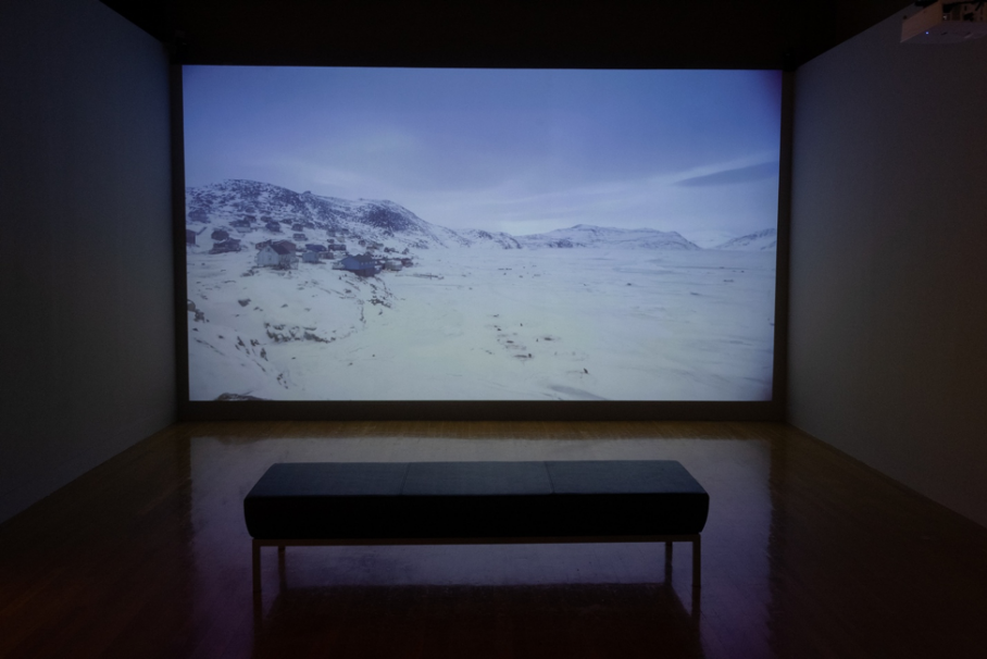 installation view of Exploring the Arctic Ocean, Visual Arts Center, UT Austin