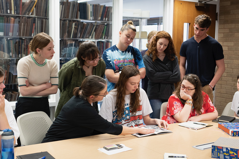 students in photography class