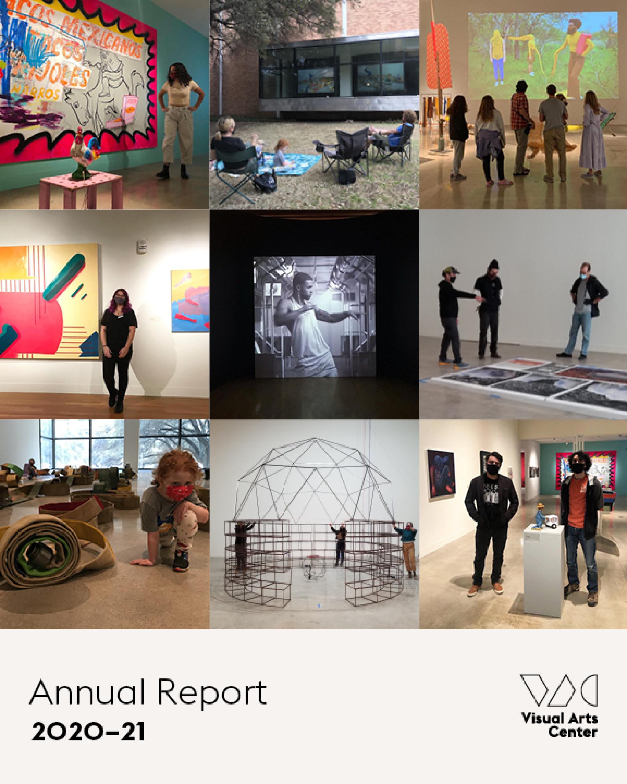 cover of 2020-21 annual report for the VAC