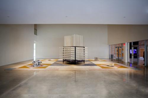 work by Ry Rocklen, Visual Arts Center, UT Austin