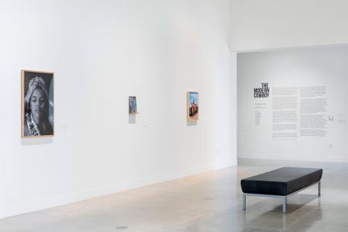 installation view of The Modern Cowboy