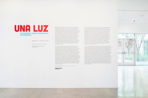 installation view of Una Luz: Photography Under Confinement in Venezuela