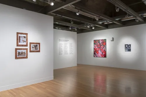 student work in the 2025 Senior Art Exhibition
