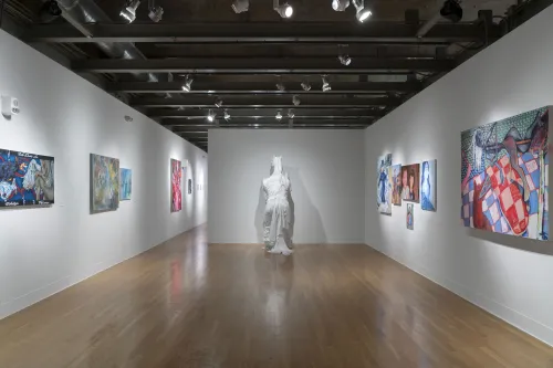 student work in the 2025 Senior Art Exhibition