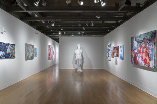 student work in the 2025 Senior Art Exhibition