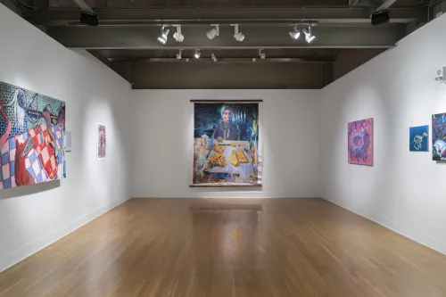 student work in the 2025 Senior Art Exhibition