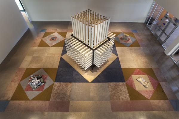 work by Ry Rocklen, Visual Arts Center, UT Austin
