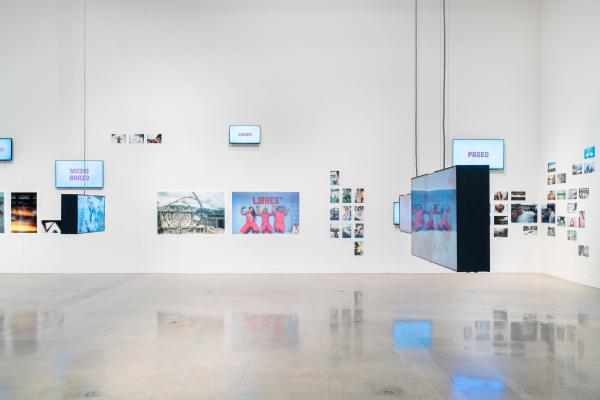 installation view of Una Luz: Photography Under Confinement in Venezuela