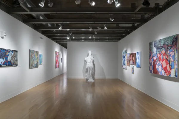 student work in the 2025 Senior Art Exhibition