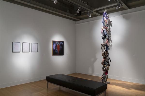 student work in the 2025 Senior Art Exhibition