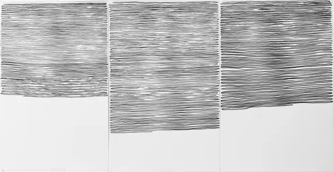 white image with black horizontal lines
