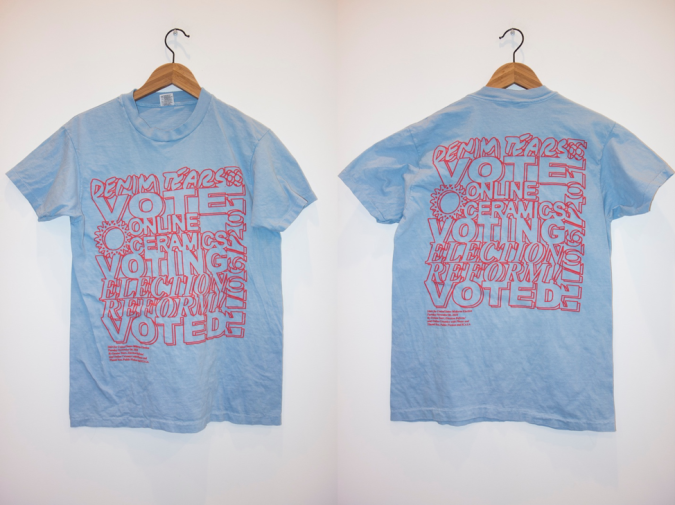 t-shirts designed by Election Reform!, Denim Tears and Online Ceramics