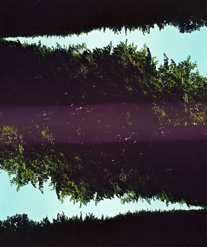 image of what appears to be surface of water with purple hue